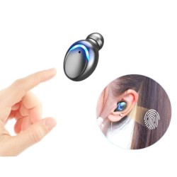 Casti fara fir TWS Ear Drops F9 cu statie de andocare
