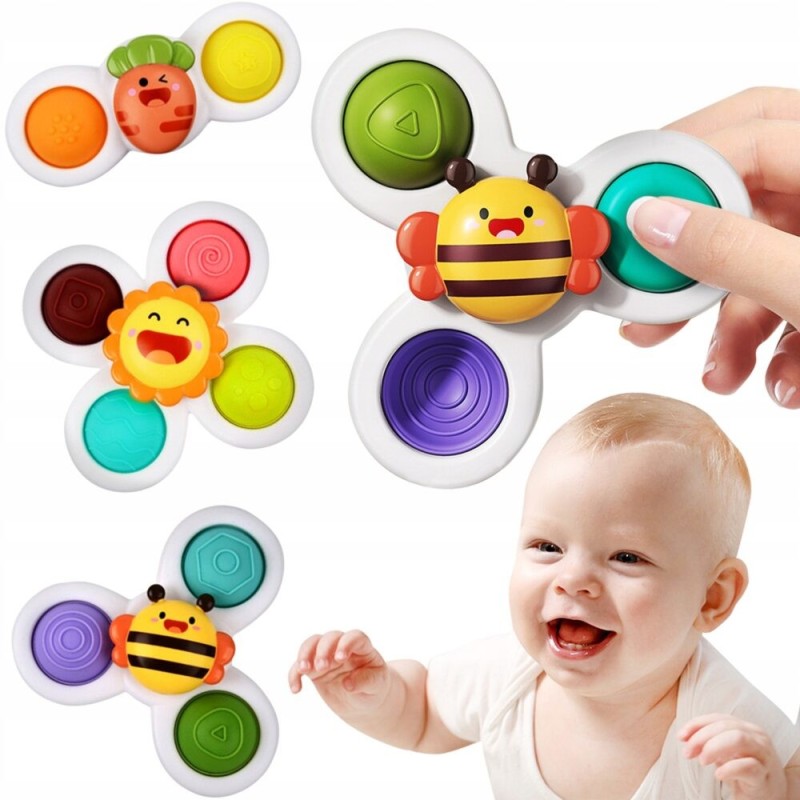 Set 3 jucarii interactive, model "POP UP SENSORY FIDGET SPINNER"